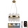 LED з регулюванням яскравості кришталева люстра підвісна LED/70W/230V 3000-6500K золотий + пульт дистанційного керування