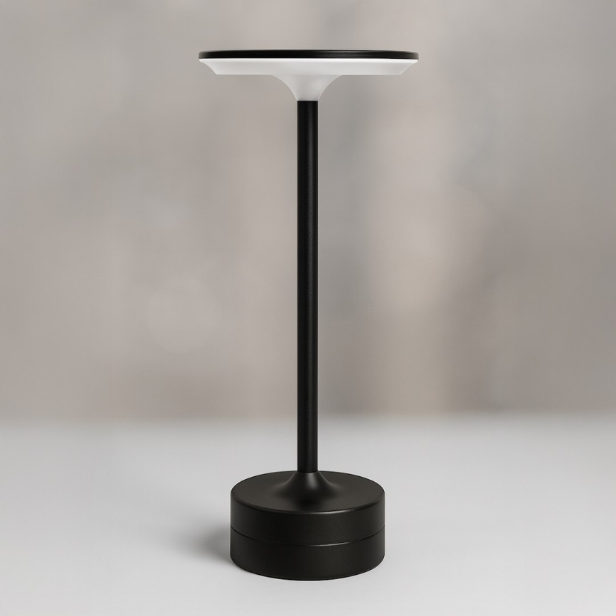 LED Зарядна сенсорна настільна лампа TAVOLO LED/2,5W/5V 2400 mAh 3000-6000K чорна