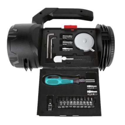 LED заряджуваний ліхтар LED/5V 500 lm 1200 mAh чорний