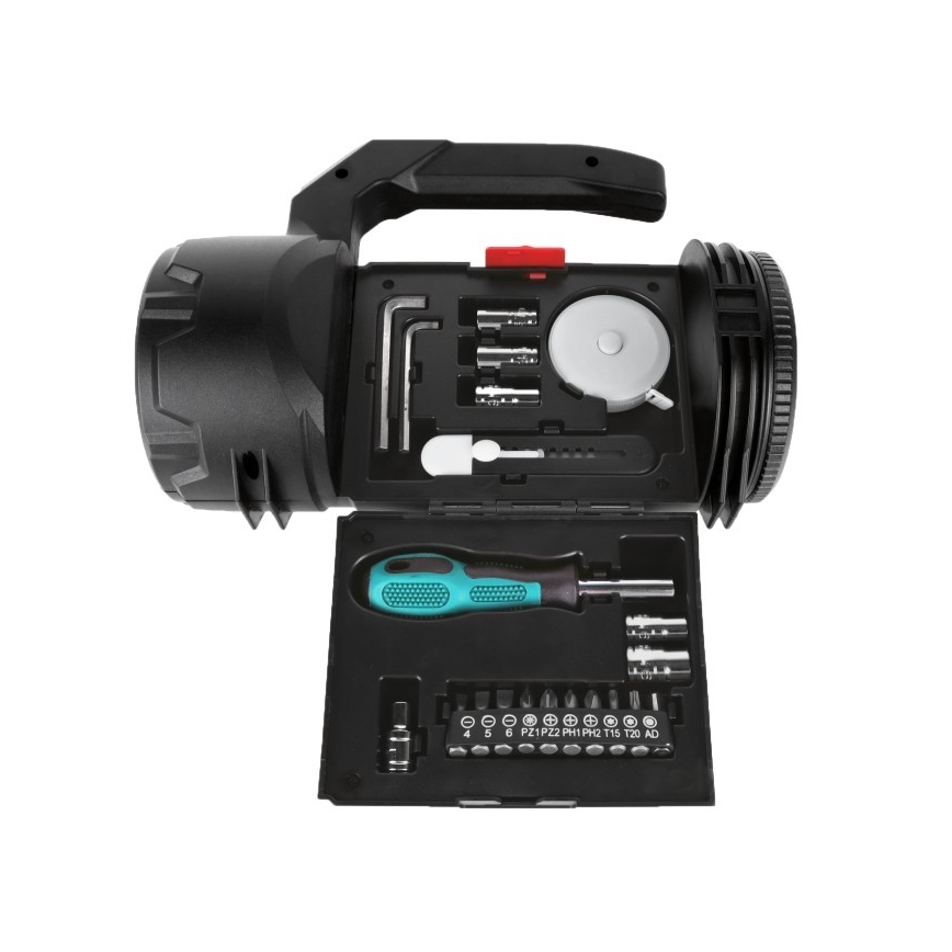 LED заряджуваний ліхтар LED/5V 500 lm 1200 mAh чорний