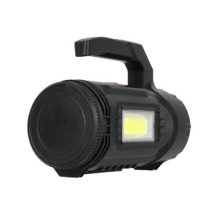 LED заряджуваний ліхтар LED/5V 500 lm 1200 mAh чорний