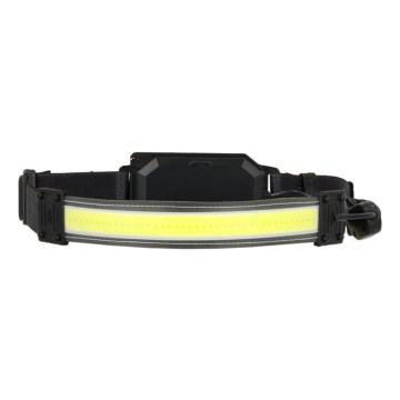 LED заряджуваний налобний ліхтар 2xLED/5V 180 лм 900 мА·год чорний