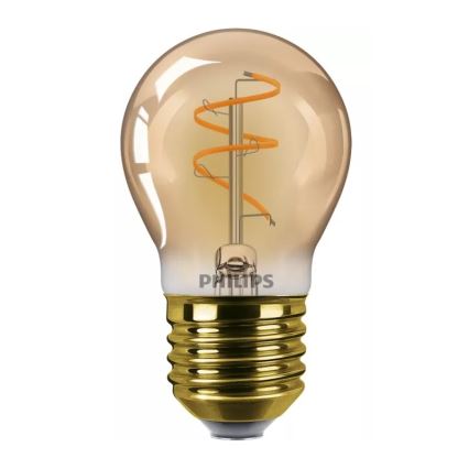 LED затемнювана лампа у вінтажному стилі Philips P45 E27/3,1W/230V 2200K CRI 90