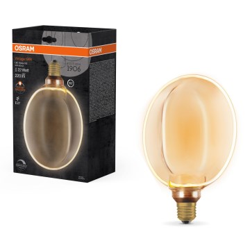 LED затемнювана лампа VINTAGE E27/4W/230V 1800K золотиста - Osram