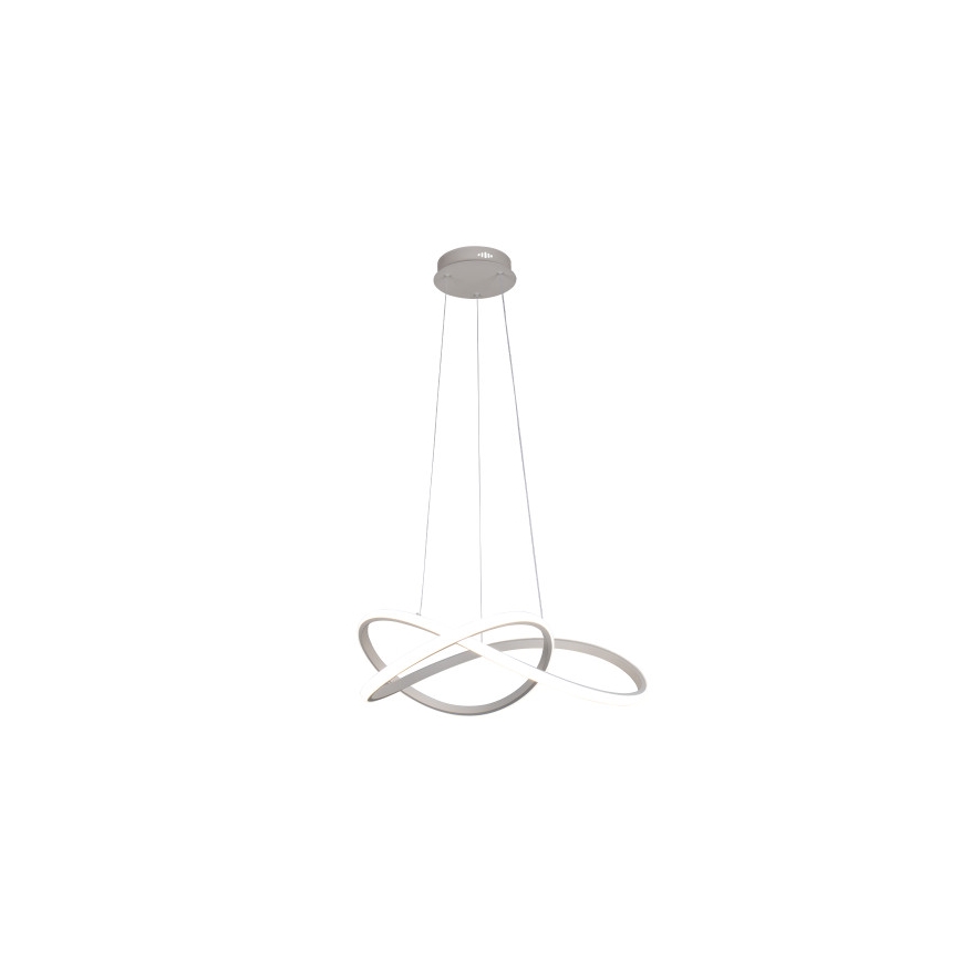 LED затемнювана люстра на тросі LED/85W/230V 3000-6500K Ø 60 см + пульт дистанційного керування
