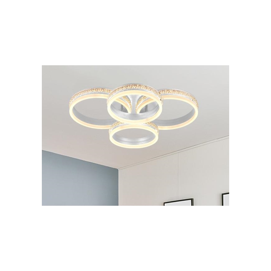 LED затемнювана накладна люстра LED/150W/230V 3000-6500K + з пультом дистанційного керування