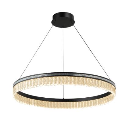 Затемнювана LED кришталева люстра на тросі THALIA LED/55W/230V 3000-6000K діам. 80 cm + пульт дистанційного керування