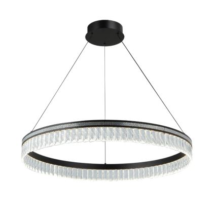 Затемнювана LED кришталева люстра на тросі THALIA LED/55W/230V 3000-6000K діам. 80 cm + пульт дистанційного керування