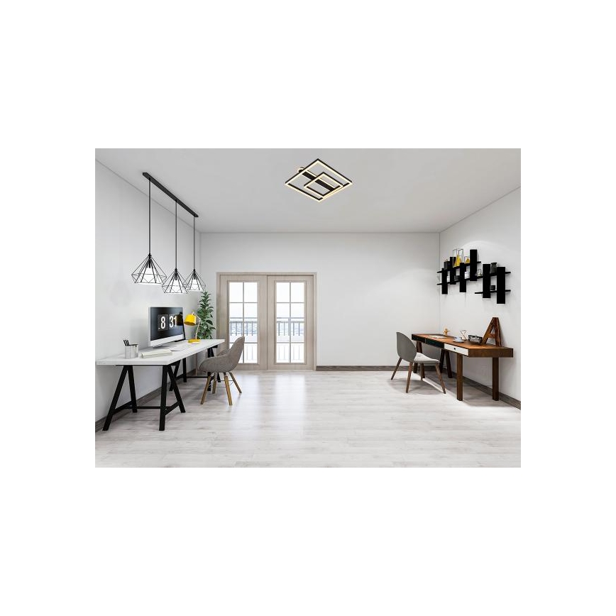 LED затемнюваний стельовий світильник LED/95W/230V 3000-6500K + пульт дистанційного керування