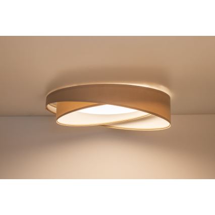 Затемнюваний LED стельовий світильник SMART GALAXY MODERN LED/24W/230V 3000-6500K, діаметр 55 см, бежевий/білий + пульт дистанційного керування