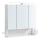 LED-зеркальный шкаф для ванной SKY, 70×70×16 см, 230 В, белый