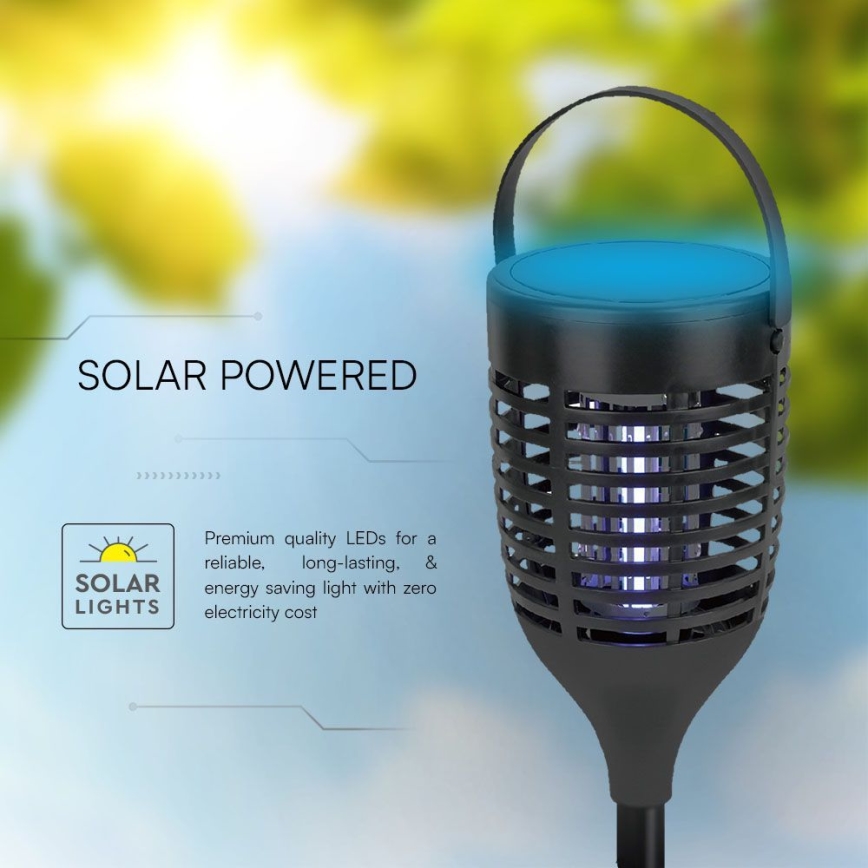 LED Знищувач комах на сонячній батареї 3в1 LED/1,3W/3,7V IP24 20 матовий