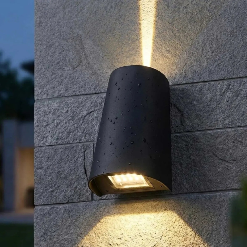 LED зовнішній настінний світильник 11 Вт/230 В IP65 чорний