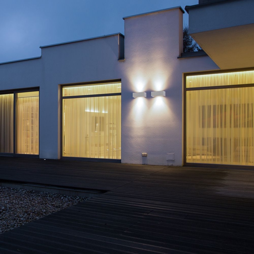 LED Зовнішній настінний світильник LED/9W/230V 6400K IP65