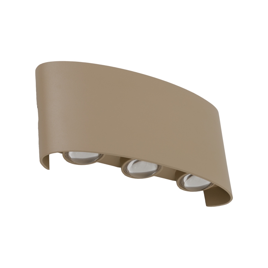 LED Зовнішній настінний світильник ARROW LED/6W/230V IP54 бежевий
