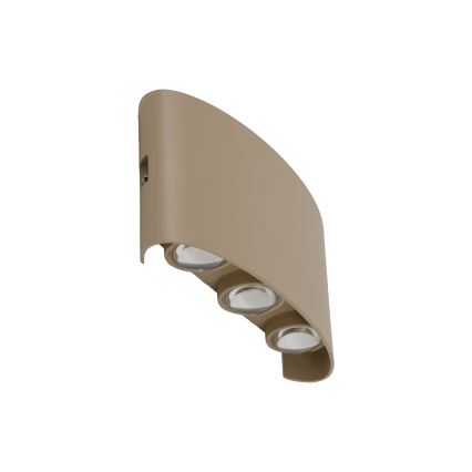 LED Зовнішній настінний світильник ARROW LED/6W/230V IP54 бежевий
