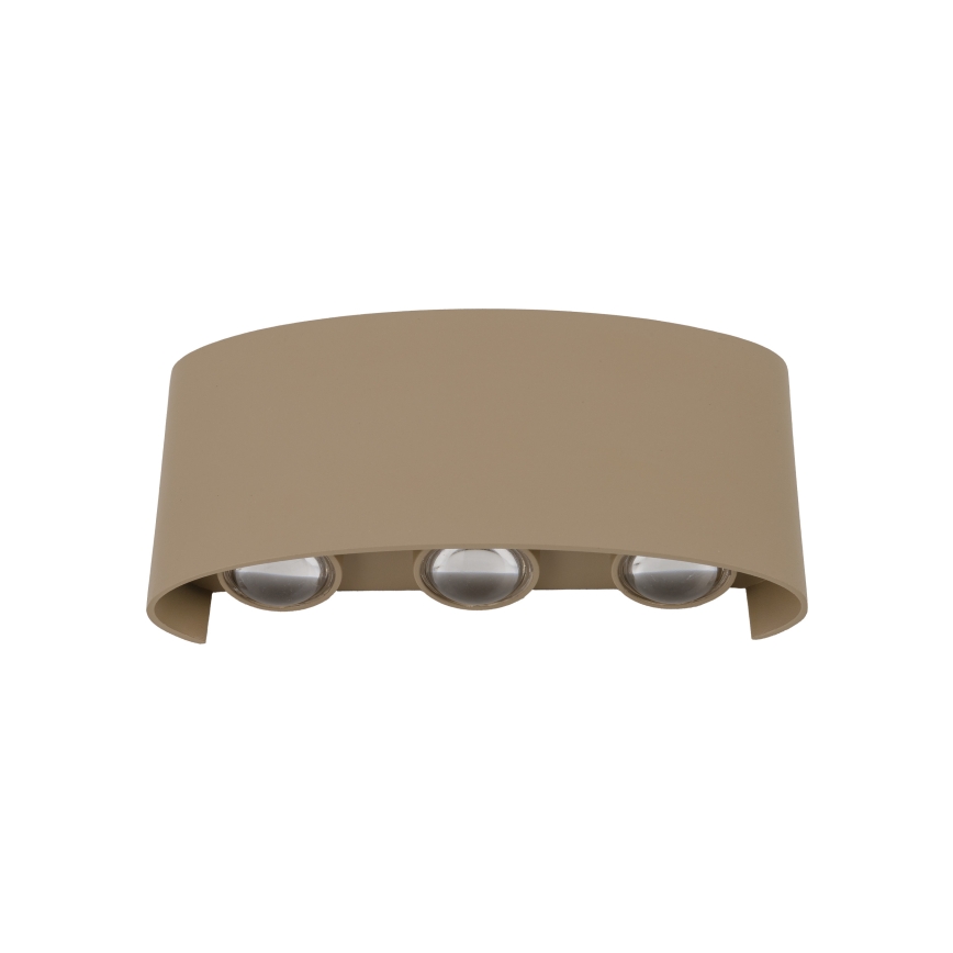 LED Зовнішній настінний світильник ARROW LED/6W/230V IP54 бежевий