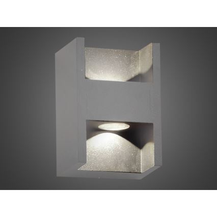 LED Зовнішній настінний світильник CISSA 2xLED/2W/230V IP54