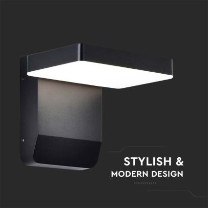 LED Зовнішній настінний гнучкий світильник LED/17W/230V IP65 3000K чорний