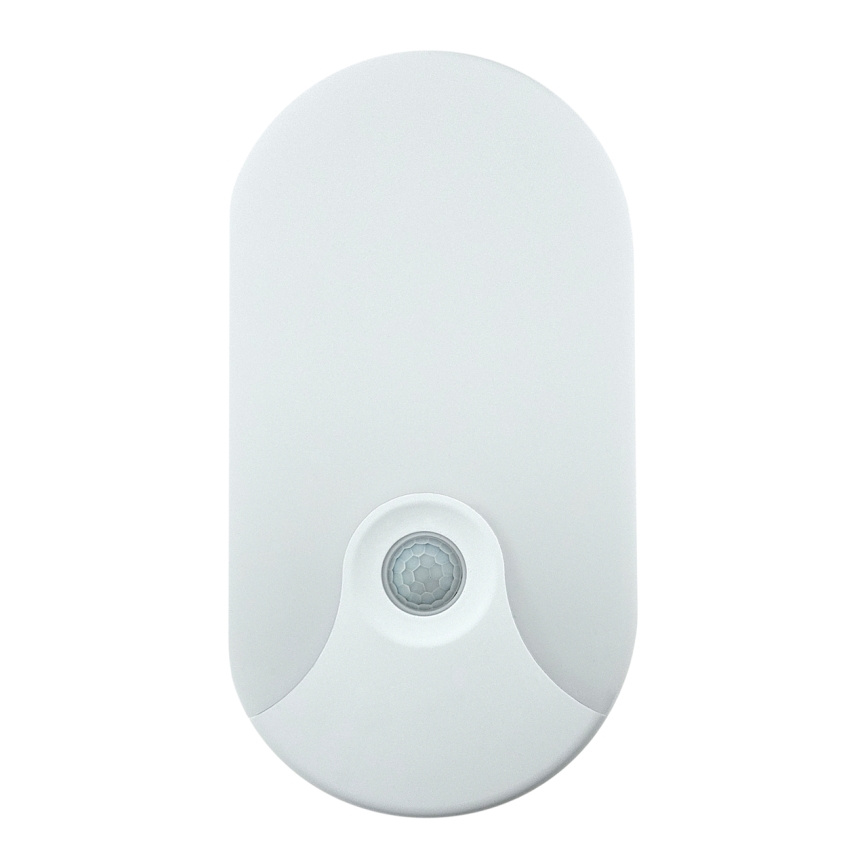 LED зовнішній настінний світильник із датчиком руху LED/18W/230V IP44 білий