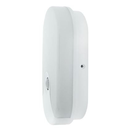 LED зовнішній настінний світильник із датчиком руху LED/18W/230V IP44 білий