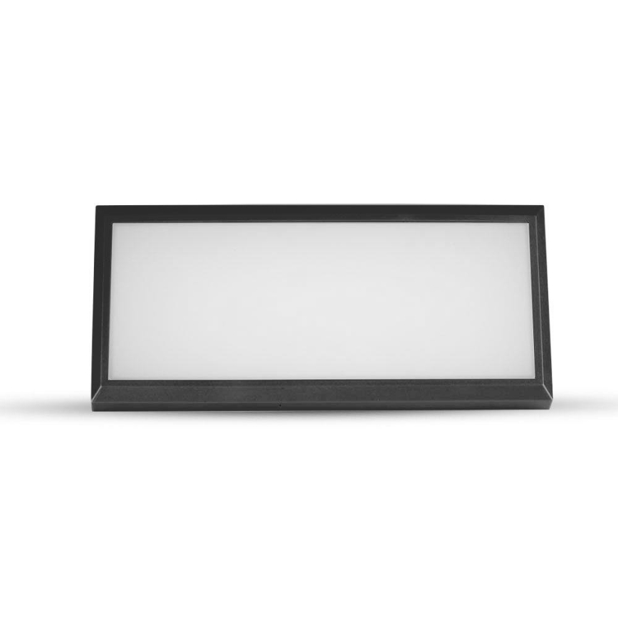 LED Зовнішній настінний світильник LED/12W/230V 4000K IP65 чорний