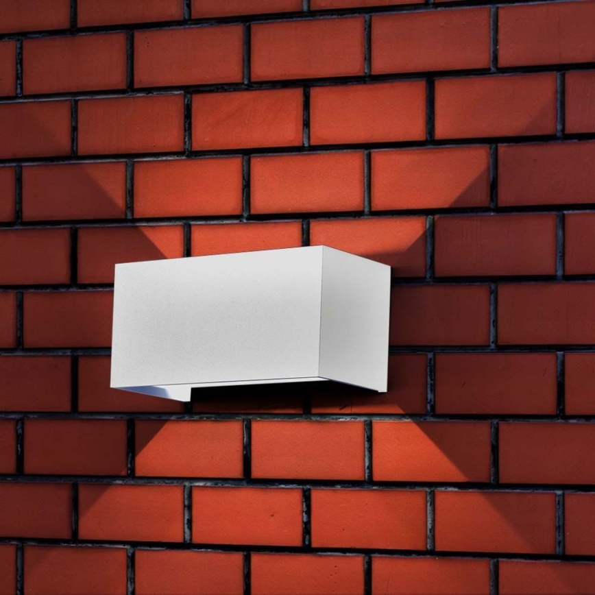 LED Зовнішній настінний світильник LED/24W/230V 3000K IP65 білий