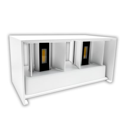 LED Зовнішній настінний світильник LED/24W/230V 3000K IP65 білий
