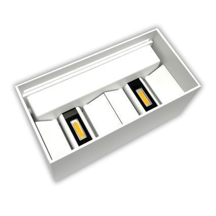 LED Зовнішній настінний світильник LED/24W/230V 3000K IP65 білий