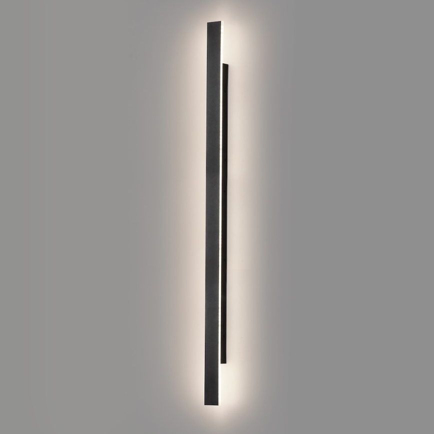 LED зовнішній настінний світильник WOW LED/20W/230V 3000/4000/6000K 120 см IP54 чорний