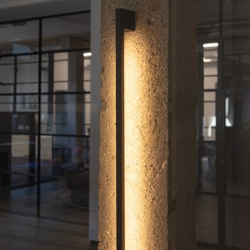 LED Зовнішній настінний світильник YALTE LED/8W/230V 3000K IP54 чорний