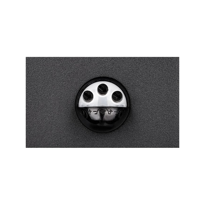 LED зовнішній настінний світильник з датчиком LED/9W/230V 4000K IP44 чорний