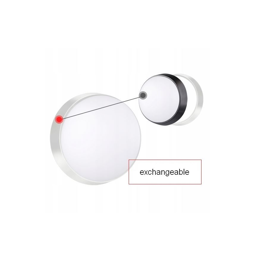 Світильник зовнішній настінний LED з датчиком LED/15Вт/230В 4000К IP65