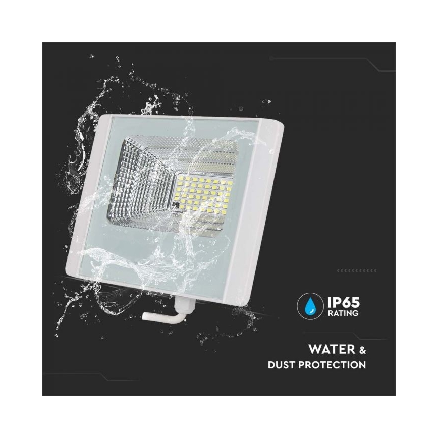 Світлодіодний зовнішній сонячний прожектор LED/12W/3,2V IP65 4000K 5000 mAh + дистанційне керування