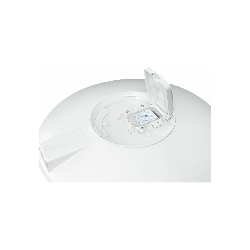 LED зовнішній стельовий світильник VISTA з датчиком, LED/15W/230V, діаметр 26 см, IP54, білий