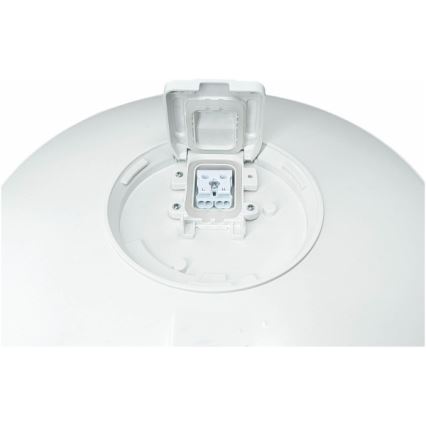 LED зовнішній стельовий світильник VISTA з датчиком, LED/15W/230V, діаметр 26 см, IP54, білий