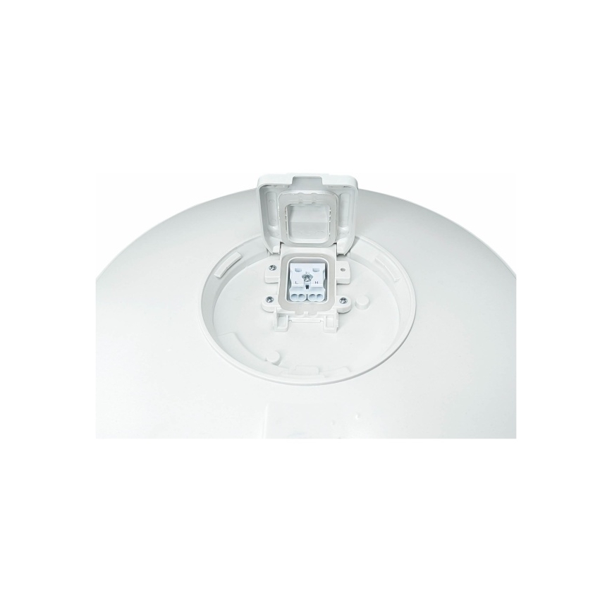 LED зовнішній стельовий світильник VISTA з датчиком, LED/15W/230V, діаметр 26 см, IP54, білий