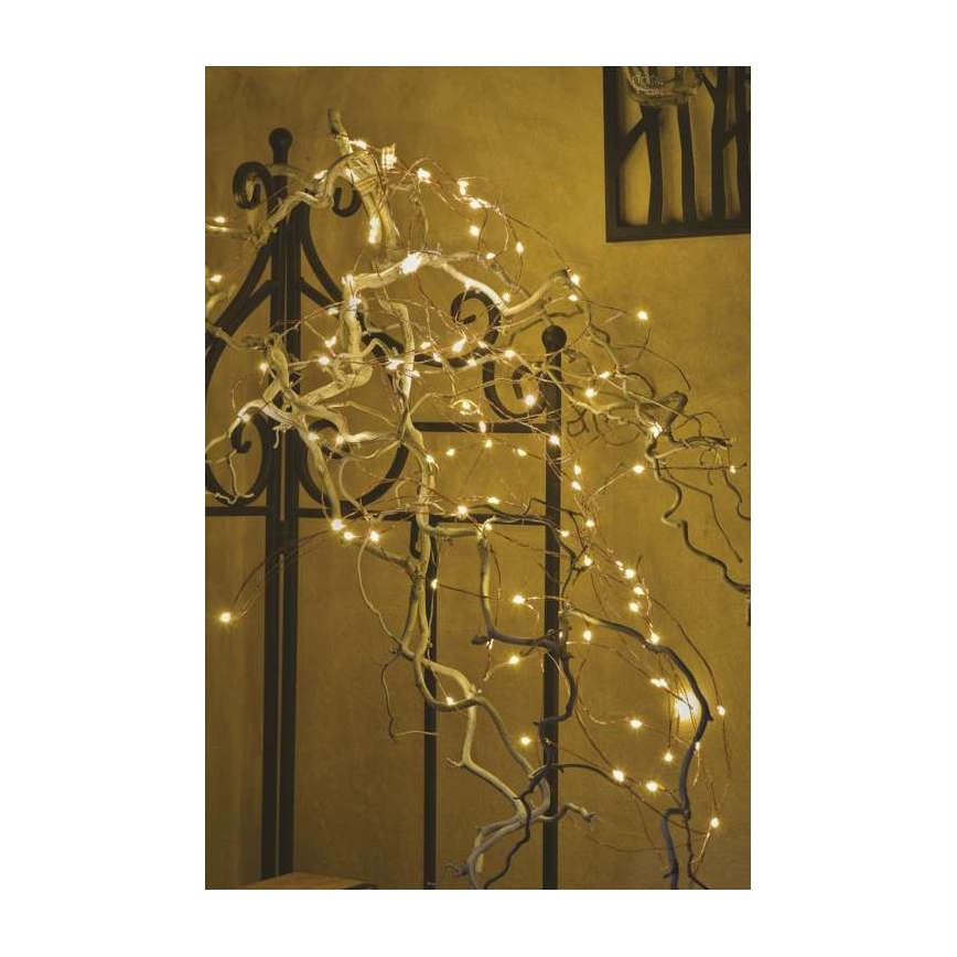 LED зовнішня гірлянда 100xLED/15m IP44 теплий білий