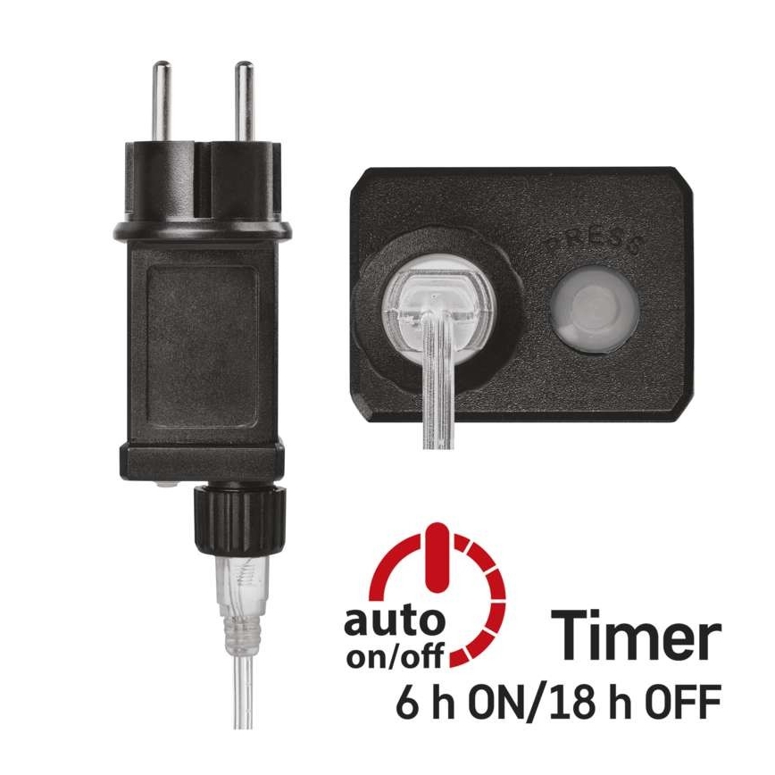 LED зовнішня гірлянда 100xLED/15m IP44 теплий білий