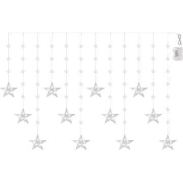 LED зовнішня гірлянда 120xLED/8 функцій 3xAA 1,7 m IP44 холодне біле світло