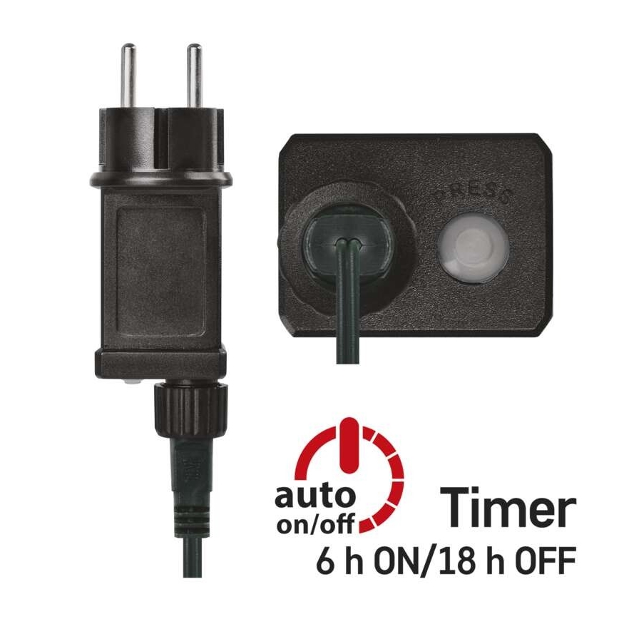 LED  зовнішня гірлянда 80xLED/13m IP44 холодне біле