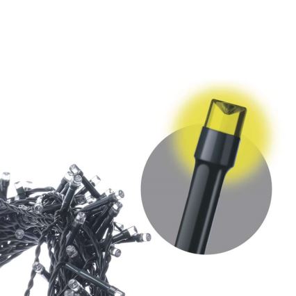 LED  зовнішня гірлянда 80xLED/13m IP44 тепле біле світло