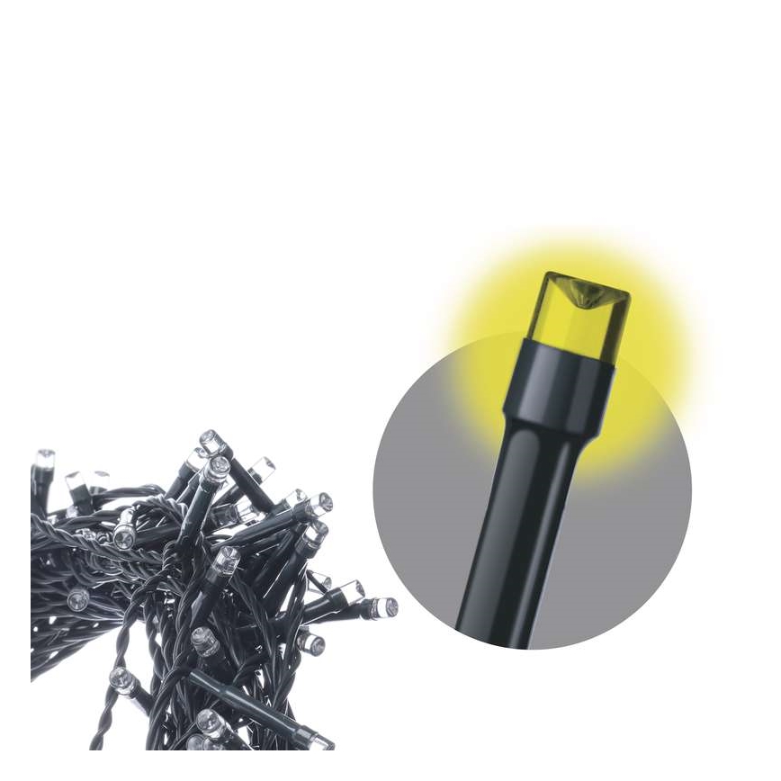 LED  зовнішня гірлянда 80xLED/13m IP44 тепле біле світло