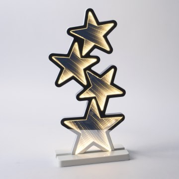 LED зовнішня різдвяна декорація LED/3,6 Вт/230 В IP44 теплі білі зірки