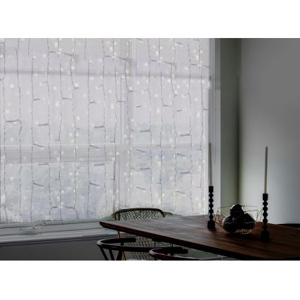 LED зовнішня завіса CURTAIN 480xLED/8,4W/230V 3x3 м IP44 холодний білий