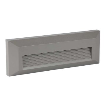 LED Зовнішнє сходове світильник LED/3W/230V IP65 3000K сірий