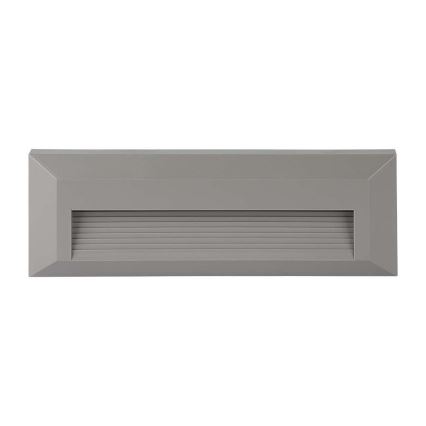 LED Зовнішнє сходове світильник LED/3W/230V IP65 3000K сірий