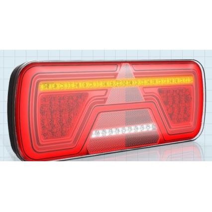 LED Комбіноване світло з динамічним миготливим сигналом LED/10-30V IP67 правий