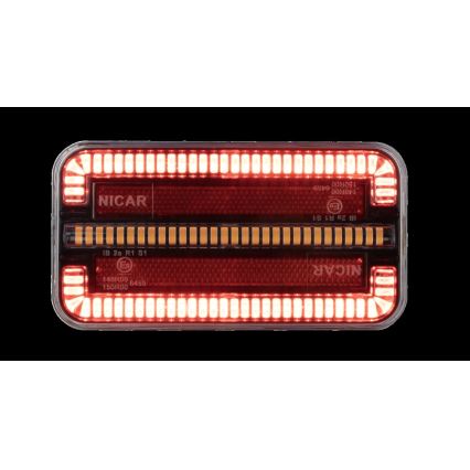 LED Комбіноване світло з динамічним миготливим сигналом LED/12-24V IP65