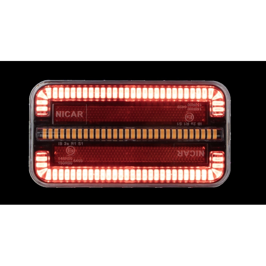 LED Комбіноване світло з динамічним миготливим сигналом LED/12-24V IP65